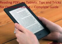 Reading PDFs on Tablets: Tips and Tricks for Optimal Viewing -: Complete Guide